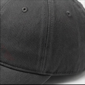 Dark Grey Washed Canvas Baseball <b>Cap</b> <b>Plain</b> Adjustable Vintage Style Trending Unique Design Men Gear Shade Breathable - Product Image 5