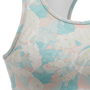 Soutien-gorge de sport sans couture en Spandex et Polyester, respirant, pour le yoga et l'entraînement, vente en gros - Product Image 4