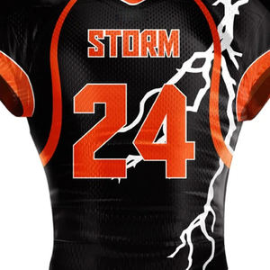 Maillot de football américain professionnel personnalisé avec logo, vêtements d'équipe sublimés en polyester respirant à séchage rapide, fabricant de vêtements de sport - Product Image 2