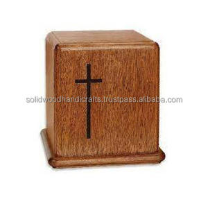 Nouveau design d'urnes de crémation en bois pour adultes urnes en bois urnes funéraires taille personnalisée fournitures funéraires - Product Image 3