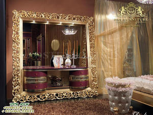 กรอบกระจกไม้สักดีไซน์ทันสมัยระดับพรีเมียมสำหรับบ้าน ทนทาน ขนาดและสีที่ปรับแต่งได้ - Product Image 2
