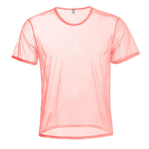 <b>Men</b> <b>Mesh</b> T Shirt Breathable Sports <b>Top</b> Lightweight Quick Dry Fabric for Gym Training <b>Mens</b> Short Sleeve <b>Mesh</b> T Shirt with Oem - Product Image 6