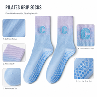 Chaussettes de Pilates pour femmes, respirantes, souples, idéales pour le Reformer, le yoga, la barre, la formation, couleur personnalisée, production en gros