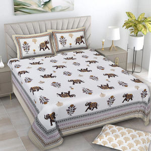 Ensemble de draps en viscose de qualité supérieure imprimés à la main pour la décoration de la maison, collection de literie King Size disponible à prix de gros - Product Image 3