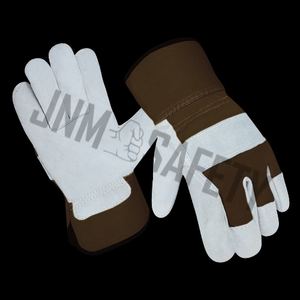 Guantes Profesionales de Trabajo Resistentes de Cuero Vacuno, Guantes de Seguridad con Protección Personal - Product Image 4