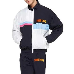 Chaqueta Cortavientos de Lona de Alta Calidad con Logotipo Personalizado, Transpirable y Ecológica, Conjunto Deportivo de Dos Piezas con Cremallera Reflectante, Estilo Urbano Vintage - Product Image 4