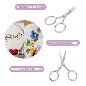 Ciseaux de coupe de fil ronds en acier inoxydable poli miroir fantaisie, très demandés, pour artisanat - Product Image 2