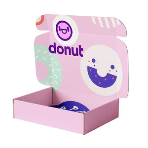Factory Supply Custom Logo Eco Friendly Food Grade Foldable Paper <b>Boxes</b> for Cake Cookie Bread Pastry Donut <b>Macaron</b> - Product Image 5