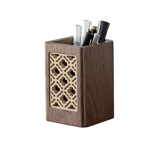 Export Quality Wooden Pen Stand Pencil Holder for Office <b>Desk</b> Storage Organizer Compact <b>Space</b> <b>Saving</b> Design Available For Sale - Product Image 1