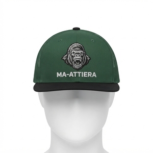 Gorra Trucker Verde para Hombre, con Logotipo de Gorila Bordado Personalizado, Malla Trasera, Ajustable, Estilo Urbano - Product Image 3
