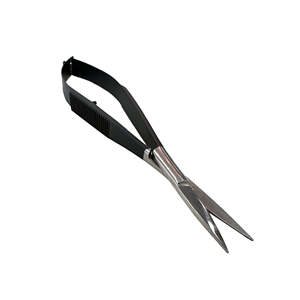 Tijeras de Acero Inoxidable para Uñas, Hoja Recta, Afiladas y Duraderas, Mango Negro, Profesionales para Cutículas - Product Image 4