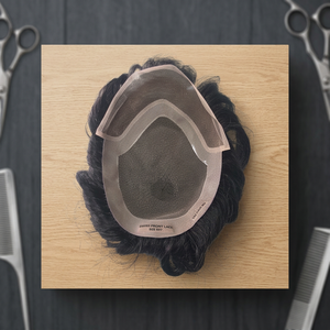 Remy Indian Hair <b>Wig</b> Los Angeles Front Lace Human Hair Toupee Taz Hair Prothesis Patches Parted - Product Image 5