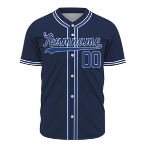 Camiseta de Béisbol Azul Personalizada, Camisetas de Béisbol Impresas en 3D para Hombre y Mujer, Camisetas Casuales Deportivas - Product Image 2