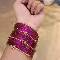 Bracelets en verre décoratifs faits à la main au Pakistan, fabrication professionnelle, bracelets kashmiris pour femmes, vente en gros, bracelets en forme de goutte de pluie, bijoux