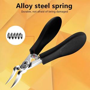 Coupe-ongles manuel professionnel en acier inoxydable robuste, nouveau design, ouverture large, lame incurvée, pour ongles épais, bébés et hommes - Product Image 4