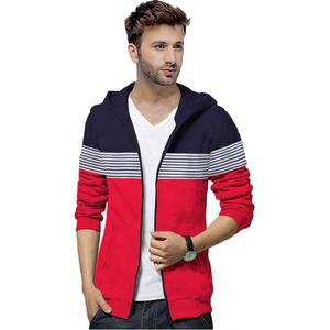 Haute qualité 100% coton polaire hommes fermeture éclair à capuche décontracté à manches longues hiver (printemps) porter-vente en gros - Product Image 4