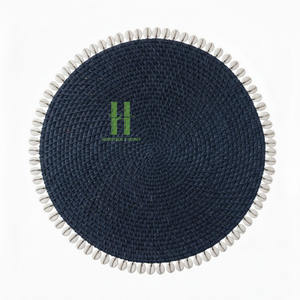 Platos Redondos de Mimbre y Ratán a Precio Económico, Manteles Individuales Rústicos para Decoración de Mesa, Tejidos a Mano por Artesanos Expertos de Vietnam - Product Image 3