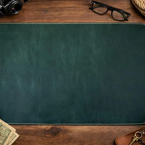 แผ่นรองเมาส์หนังกันรอยขีดข่วน หนังวัวแท้ แผ่นรองโต๊ะทำงาน หนังแท้ทั้งผืน สำหรับโต๊ะสำนักงาน LMP-0037 - Product Image 1