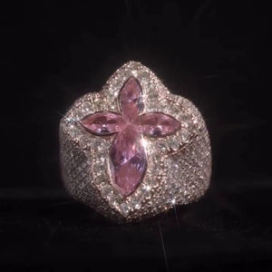 Anillos de Diamantes Iced D VVS para Hombre, Joyería Hip Hop, Plata 925, Talla Personalizada, Estilo Clásico Unisex para Fiesta, HUMERA JEWELS - Product Image 1