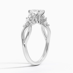 BOJ <b>Ring</b> 083 Oval Cut 925 <b>Silver</b> Flower Cluster <b>Solitaire</b> Diamond <b>Ring</b> 2ct D Color VVS1 Moissanite GRA Certified Low Price - Product Image 2