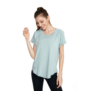 Camisetas de Manga Corta con Cuello en V para Mujer, Estilo Urbano, Uso Diario, 100% Algodón Jersey, Corte Ajustado - Product Image 6