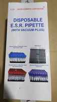 Tube de pipette ESR jetable en plastique Westergren, kit de mesure pour prélèvement sanguin, système ESR jetable personnalisé OEM avec garantie de 3 ans