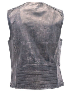Men's Genuine <b>Leather</b> Vest Custom Wholesale OEM Adults Motorcycle <b>Sleeveless</b> Biker <b>Jacket</b> Vintage Premium Casual Outerwear 2026 - Product Image 5