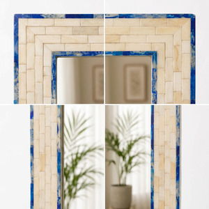 <b>Wall</b> <b>Mirror</b> Handmade Wholesale Custom OEM ODM Bone Inlay Rectangular Luxury Decorative Vanity <b>Mirror</b> DECORYUG - Product Image 3