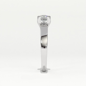 Anillo de Diamante Cultivado en Laboratorio Aarinya, Certificado IGI, Corte Brillante Redondo, Unisex, Ancho, Plano, para Fiesta, Boda, Aniversario - Product Image 2