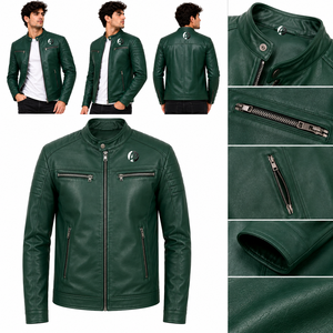 Veste en cuir classique pour homme, conçue pour un confort premium, un style raffiné, une durabilité durable et un look moderne et confiant. - Product Image 5