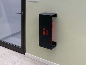 Gabinete Metálico Rojo para Extintor de Incendios, Montado en Pared, Caja Protectora de Chapa Metálica para Almacenamiento de Equipo de Seguridad - Product Image 3