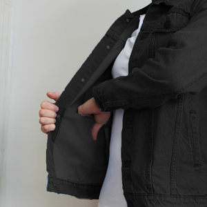 High Quality Premium 100% Cotton Denim Jacket for Men Vintage Style Slim Fit Streetwear Windproof Eco-Friendly Customize Jacket - Product Image 4