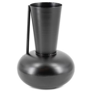 แจกันเหล็กสีดำด้านแบบขายส่ง ภาชนะใส่ดอกไม้ตั้งโต๊ะ ทนสนิม ใช้ตกแต่งภายในบ้านและสำนักงาน - Product Image 1