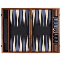 Jeu de Backgammon Pliable en Cuir PU de Luxe, Écologique et Durable, Fait Main et Personnalisé, Éducatif et Stimulant l'Intelligence (à partir de 14 ans)