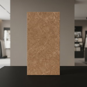 Carreaux de sol et de mur en porcelaine émaillée polie Indic Brown 800x1600mm en gros, avec garantie à vie et épaisseur de 10 mm - Product Image 1