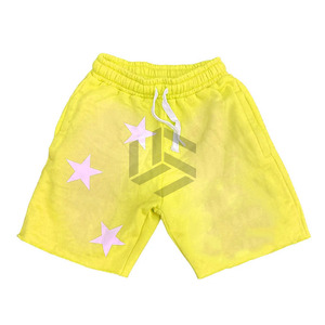 Pantalones Cortos de Algodón Ecológico con Lavado Ácido, Diseño Sólido, Cintura Media, Estilo Casual, con Diseño Personalizado y Efecto Desgastado por el Sol - Product Image 5
