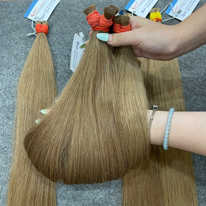 Extensions de cheveux naturels vietnamiens lisses en vrac couleur tendance – Cheveux humains bruts de qualité supérieure, super soyeux et sans perte de cheveux - Product Image 1