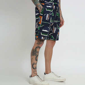 Shorts décontractés pour hommes, taille élastique, été, plage, streetwear, mode urbaine, 100% coton - Product Image 5