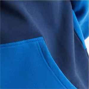 Sudadera con Capucha para Hombre, Color Azul con Bloques de Color, Corte Regular, Algodón French Terry, Estilo Casual para Otoño - Product Image 3