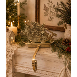 Support de crochet métallique pour table et porte-chaussettes de Noël, motif ange et traîneau, en promotion à prix réduit - Product Image 2