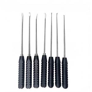 Kit de curettes osseuses pour chirurgie de la colonne vertébrale Azicon, 7 pièces, pour endoscopie biportale unilatérale, outils de décompression spinale minimale invasive - Product Image 1