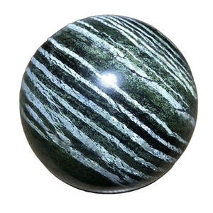 ลูกบอลทรงกลมคุณภาพสูง หินแจสเปอร์ลายม้าลายสีเขียวธรรมชาติ คริสตัลทรงกลม หินทรงกลม อัญมณี หินคริสตัลบำบัดธรรมชาติ สำหรับตกแต่งบ้าน - Product Image 1