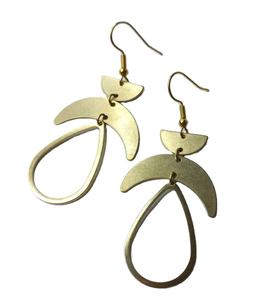 Pendientes de Aleación de Zinc y Latón Chapados en Oro Antiguo de Estilo Vintage de Moda para Mujeres y Niñas, Venta al por Mayor para Bodas - Product Image 1