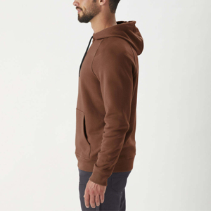 Sweat à capuche oversize style uni pour l'hiver, 100% coton, molleton teint uni, techniques de lavage, sérigraphie en relief, service OEM - Product Image 1