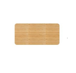 Tabla de cortar ovalada de madera con mango, acabado natural, madera de acacia, bloque de corte para cocina - Product Image 4