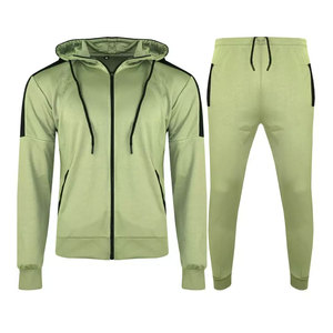 Dernier design de survêtements décontractés pour hommes avec fermeture éclair, vêtements de sport respirants de haute qualité, ensemble de survêtement 2 pièces pour le fitness et le jogging - Product Image 1
