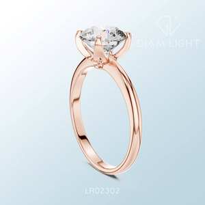 Anillo Solitario Redondo de Alta Calidad, Claridad VS Plus, Color F, Certificado IGI, Hecho a Medida, Joyería Fina, Anillo Elaborado con Elegancia - Product Image 3