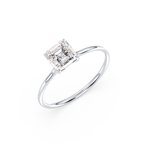 Bague solitaire REYES Elegance en argent sterling 925 avec moissanite certifiée GRA pour femme, style classique, cadeau d'anniversaire, bijoux raffinés - Product Image 1