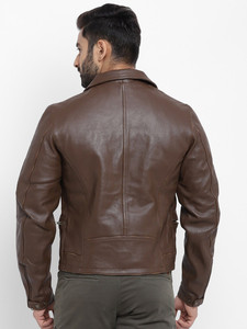 Chaqueta de Cuero de Alta Calidad para Motociclistas, Diseño con Cuello de Solapa, Chaqueta de Motocicleta Royal Cruiser con Cinco Bolsillos - Product Image 3