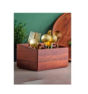 Hermoso Organizador de Utensilios de Cocina de Madera Natural para Encimera, Herramientas de Cocina y Accesorios para Servir - Product Image 3